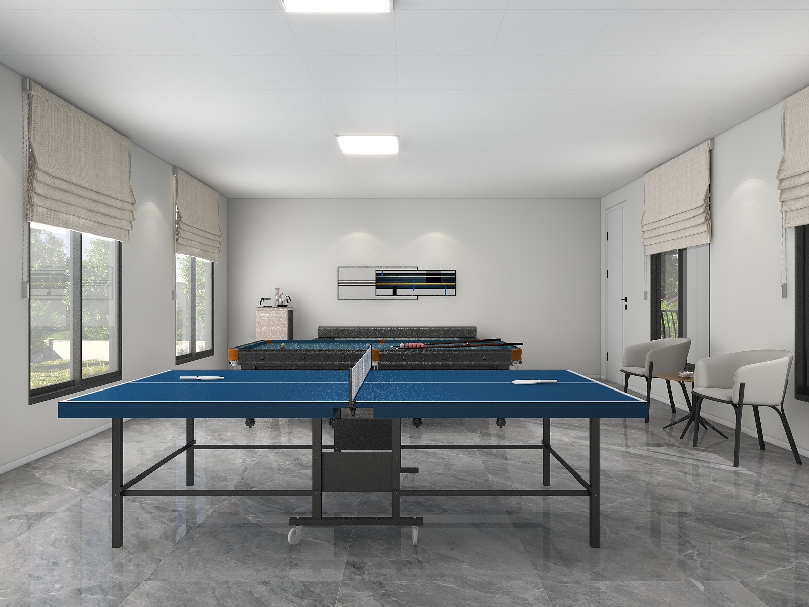 吴爽-办公大区改造设计装修效果图