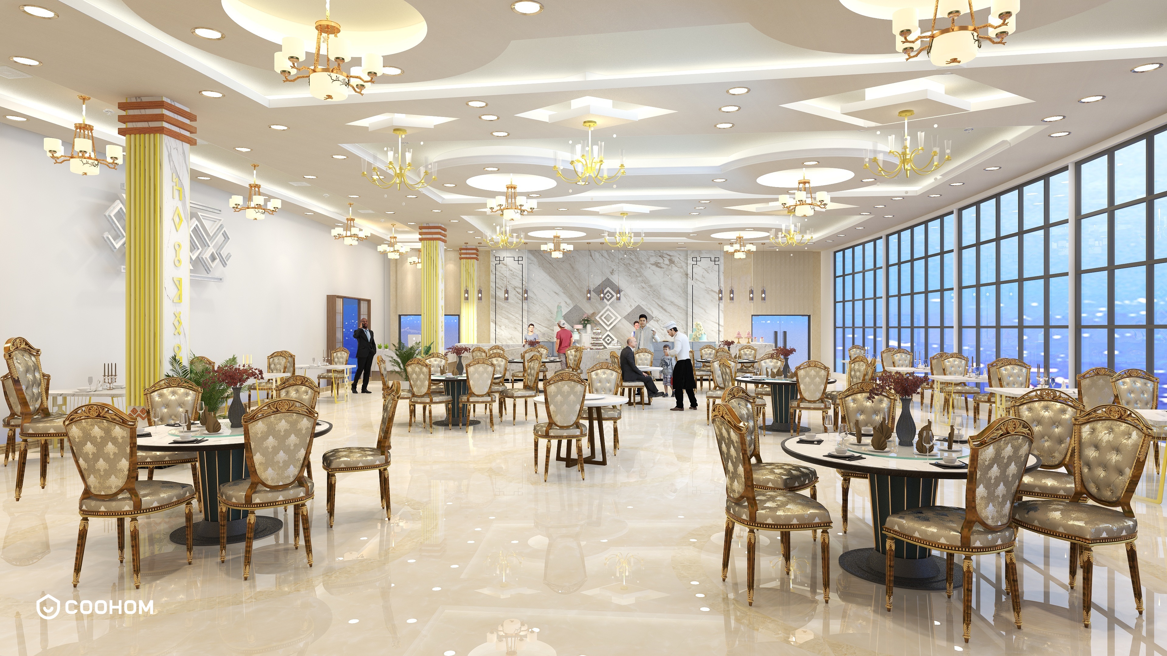 monefalwared的装修设计方案:تصميم مطعم 