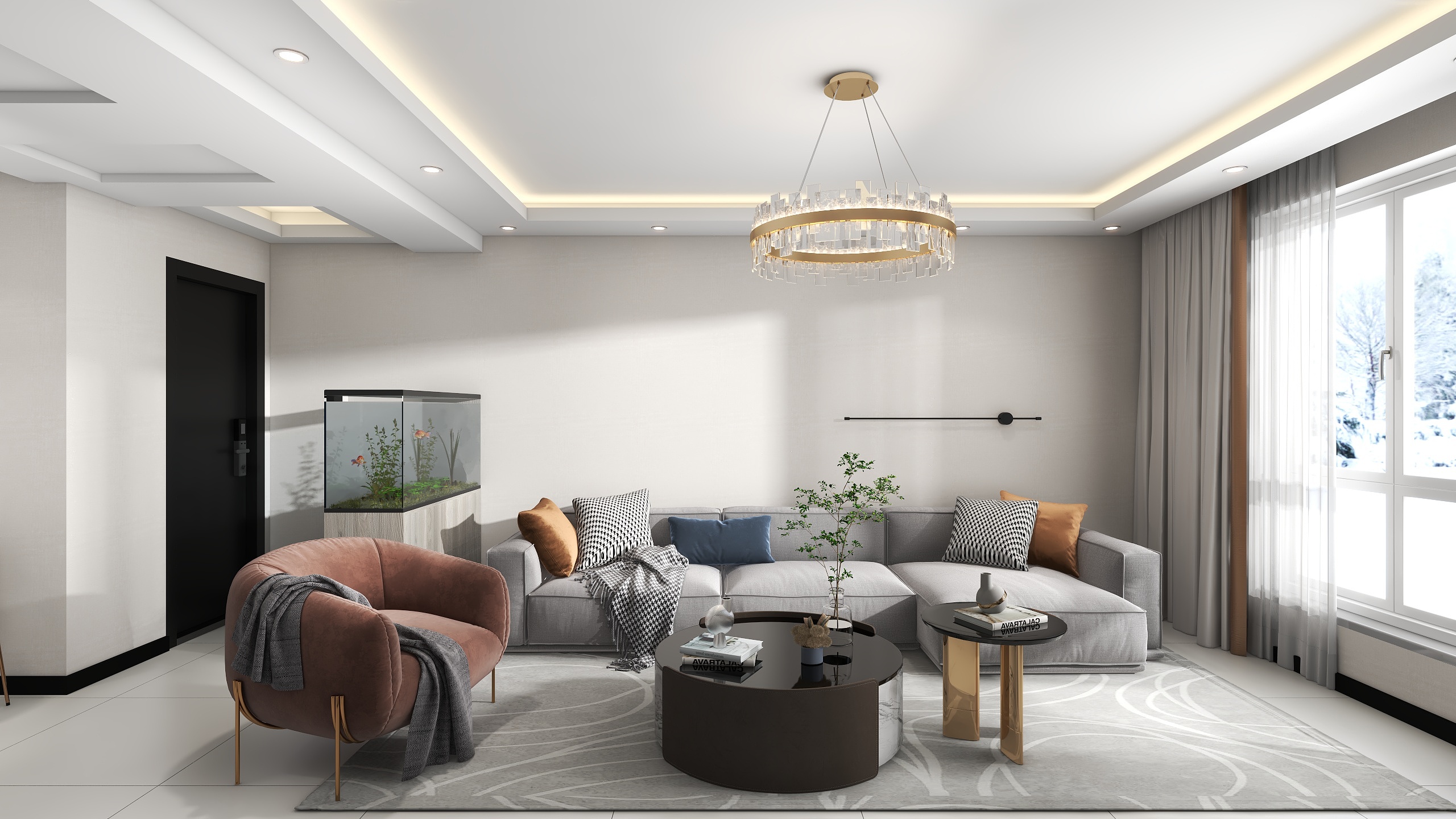 邹振赢-金色橄榄城98㎡3室-装修设计方案