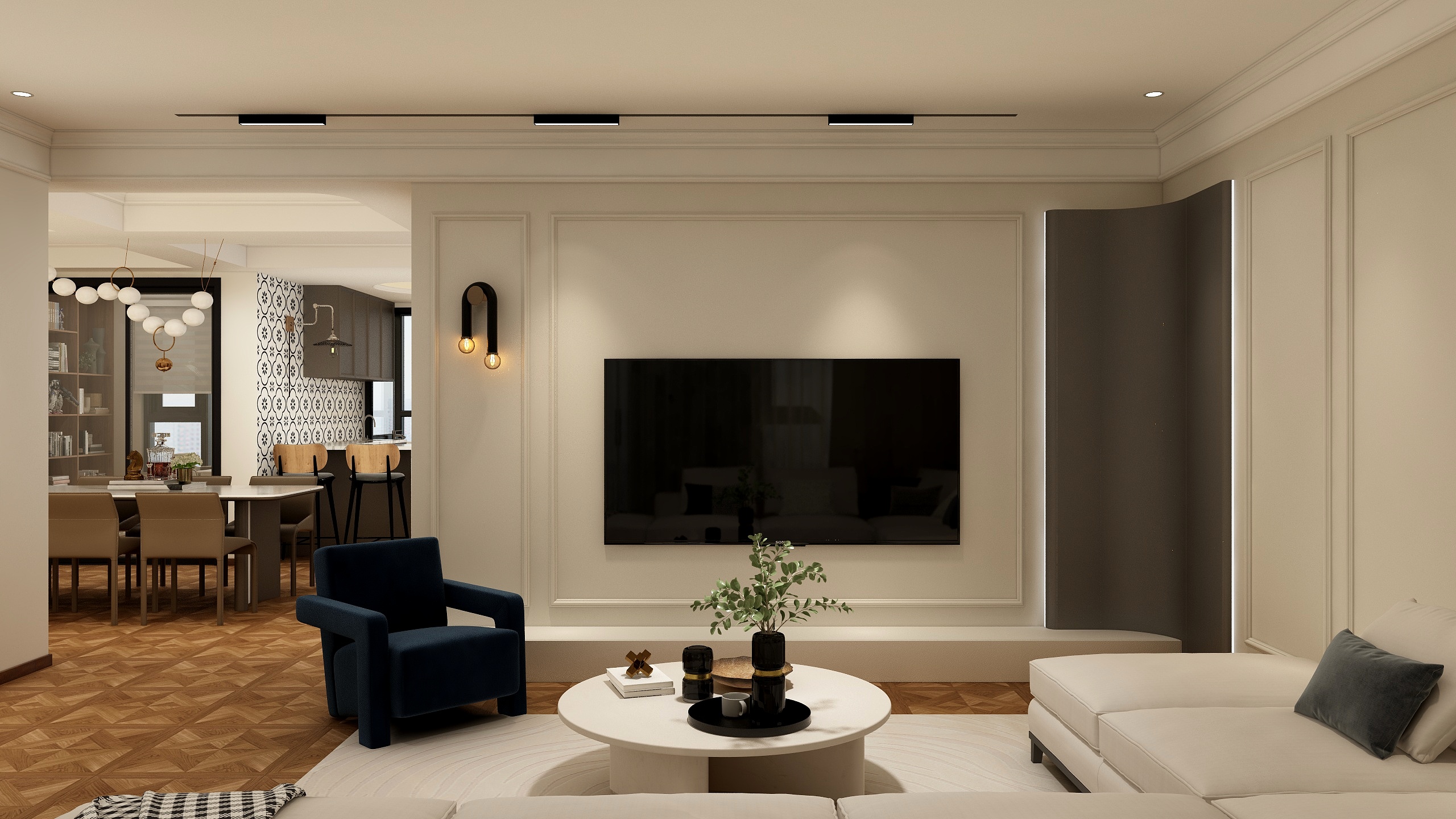 全案设计DD-145㎡4室龙泉驿电建铭悦御府-装修设计方案