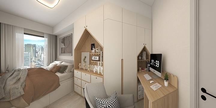 WMH空间设计-四季名苑A户型-装修设计方案