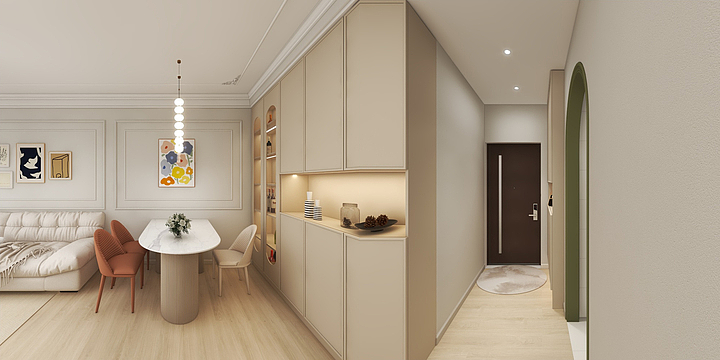 霖诚设计-陈开-海德公园奶油-装修设计方案