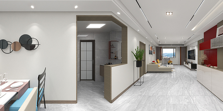 曾逗逗儿-滨江尚城8-1401室-作图-装修设计方案