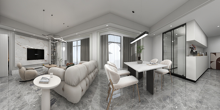 设计达人的小张-十里江湾98㎡3室-装修设计方案