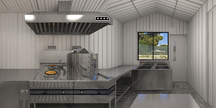 设计师叶辰-重庆诚众迪建筑装饰工程设计有限公司扎玉镇食堂效果图-装修设计方案