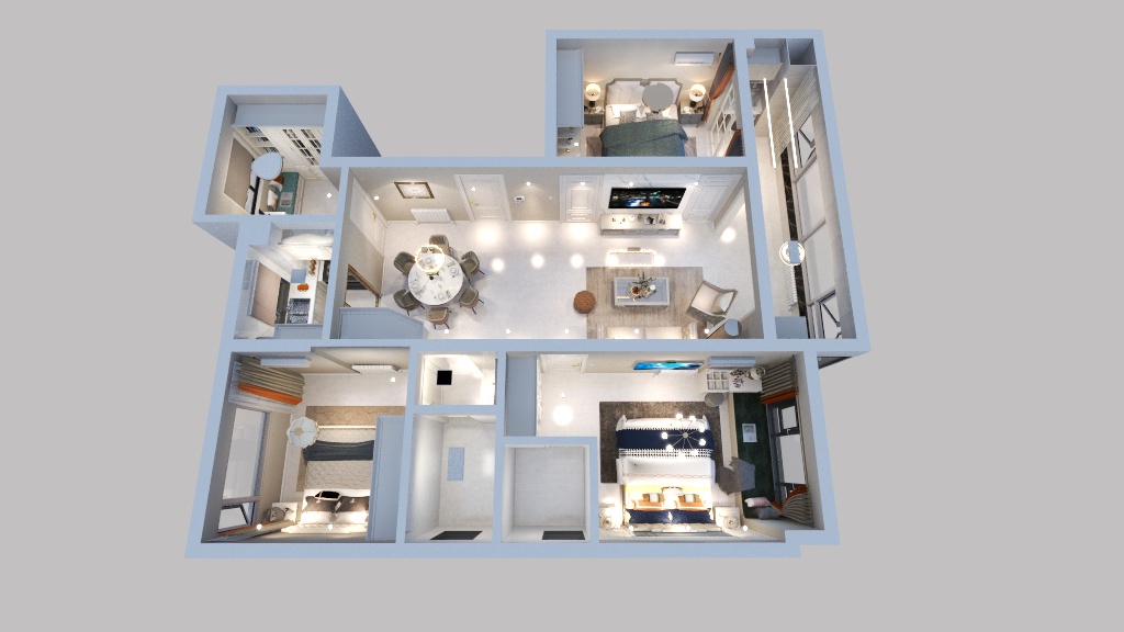 洛森整体木作-碧桂园中堂美式-副本-装修设计方案