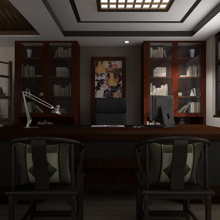 小翟设计师-书房-装修设计方案