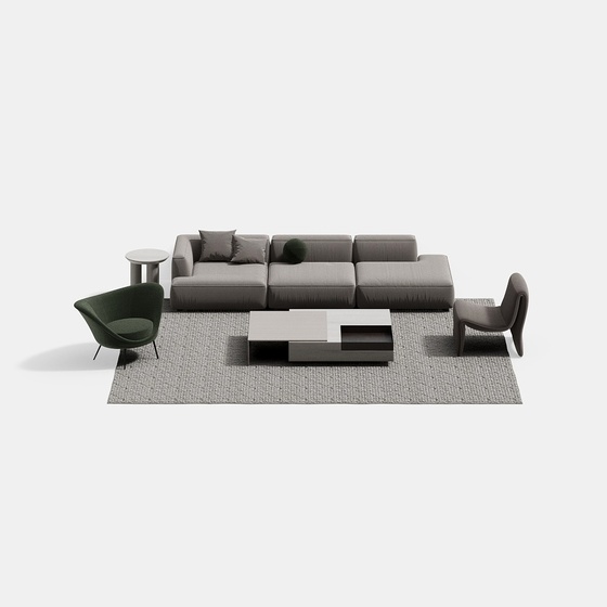 Italian Simple Sectional Sofa