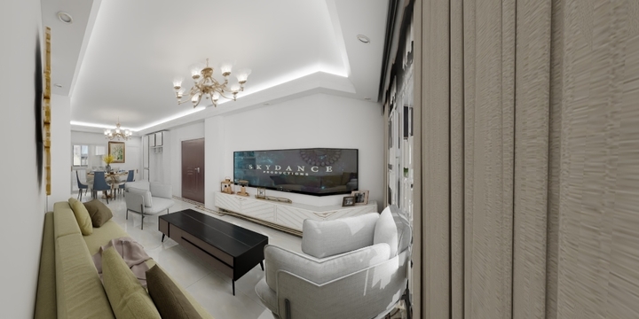 Design木子-格林天城三室两厅现代-装修设计方案