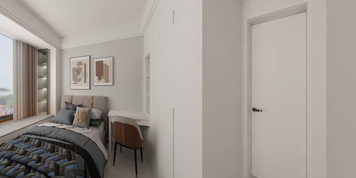 右舍空间设计Home-万达 天和府 5-1604-装修设计方案