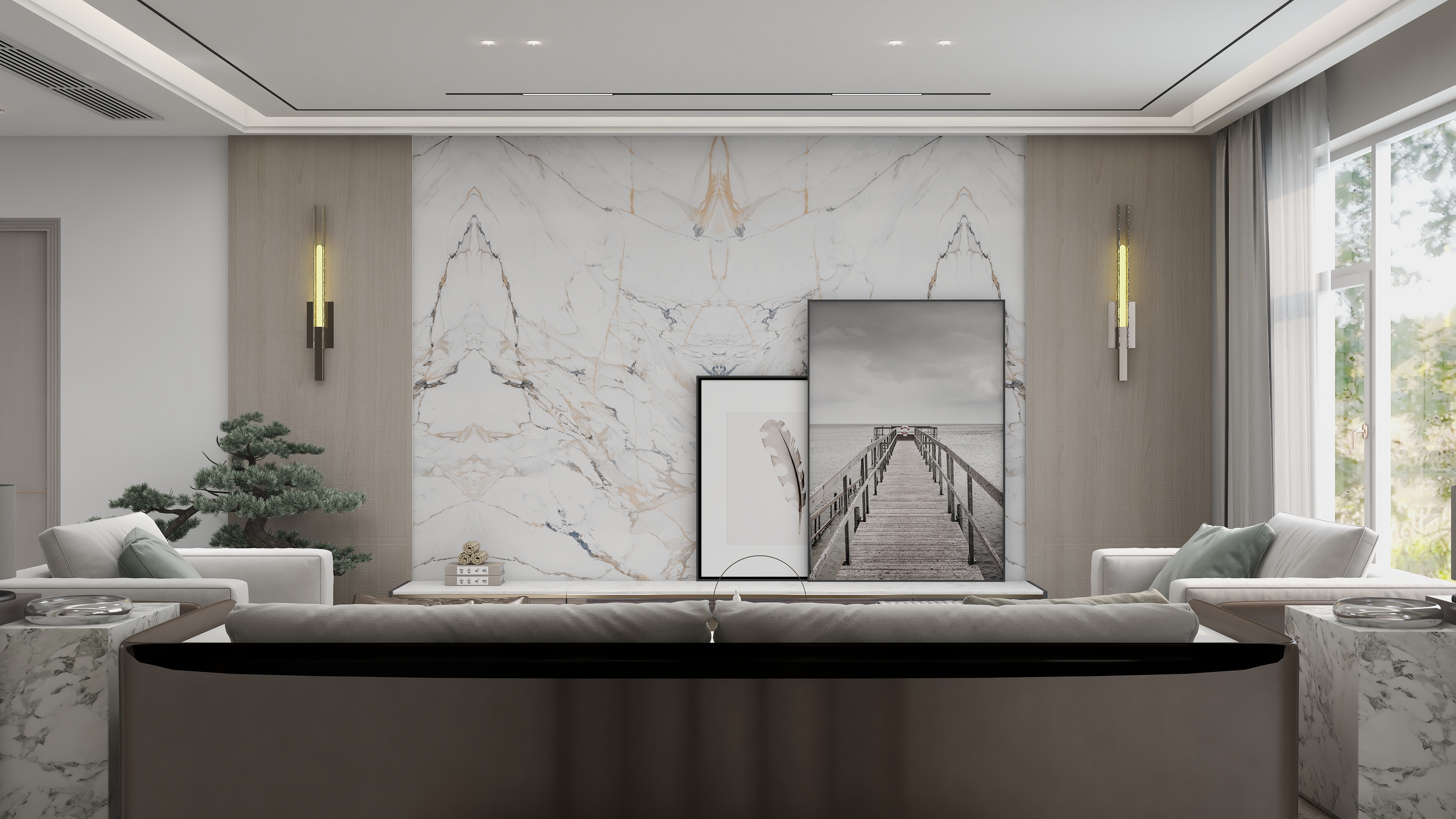 九日装饰设计-顶墙行业-资深证书考核户型（别墅）-装修设计方案