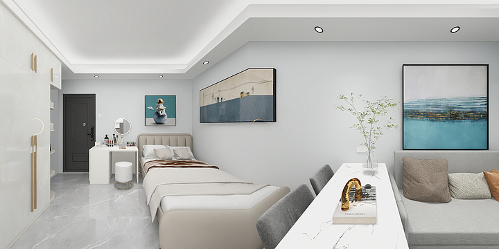 主案设计师於波-联华大厦6c-装修设计方案