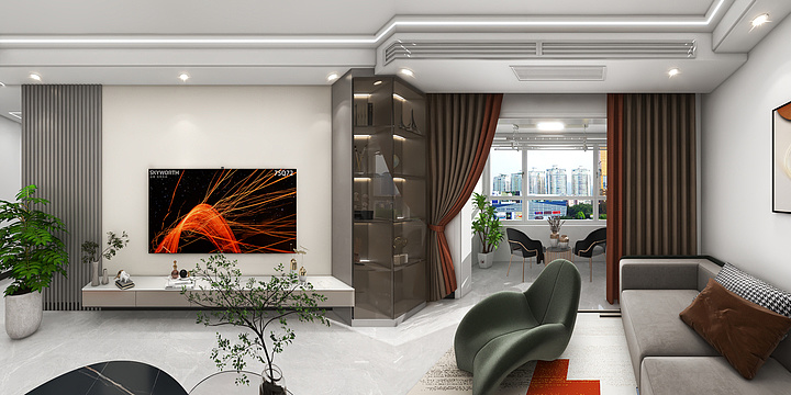 设计师宁宁-超级实用的简约风格，简单大方，搭配最流行的元素-装修设计方案