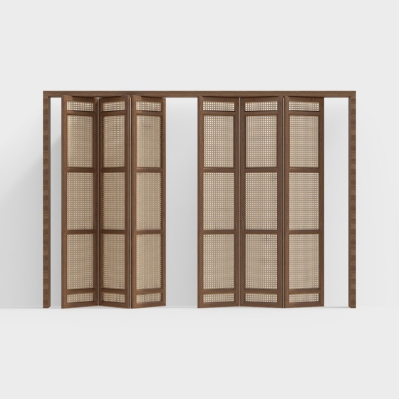 Asian Folding Doors,Brown