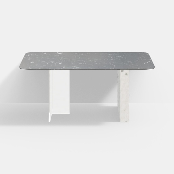 Baisheng Modern Style Stone Acrylic Metal Dining Room Dining Table 1.8m-Malmö-BSAF3182