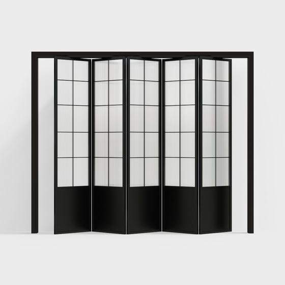 Modern Folding Doors,Black