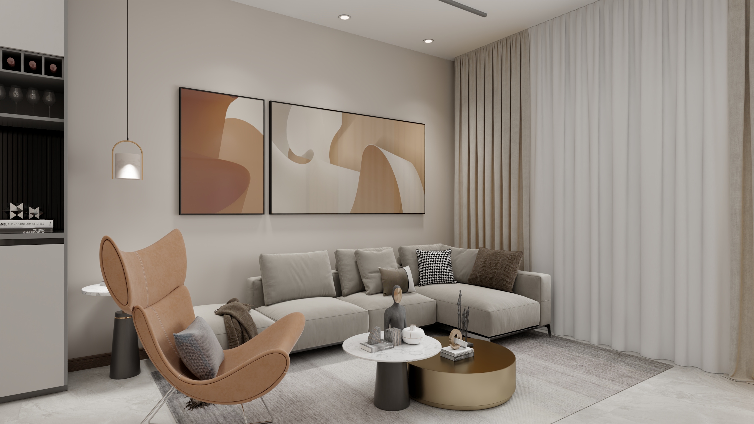 一个做方案的-光合映公寓-装修设计方案