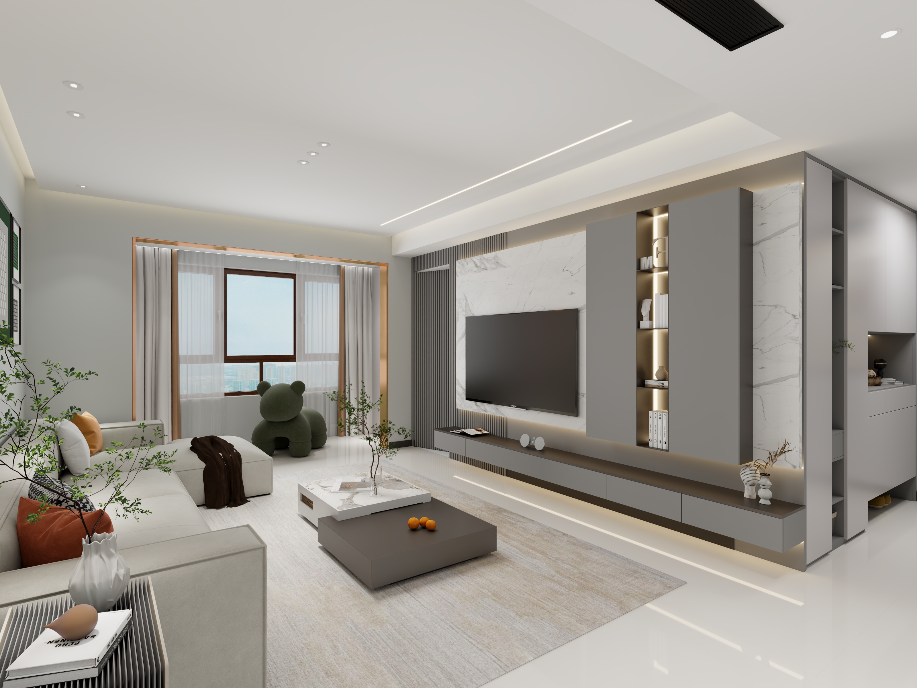 序写空间|专注设计落地-天安珑园方案24-2-202方案-装修设计方案