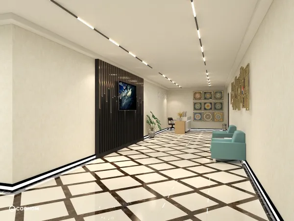 Reception & hallway of the future Sofia Hotel