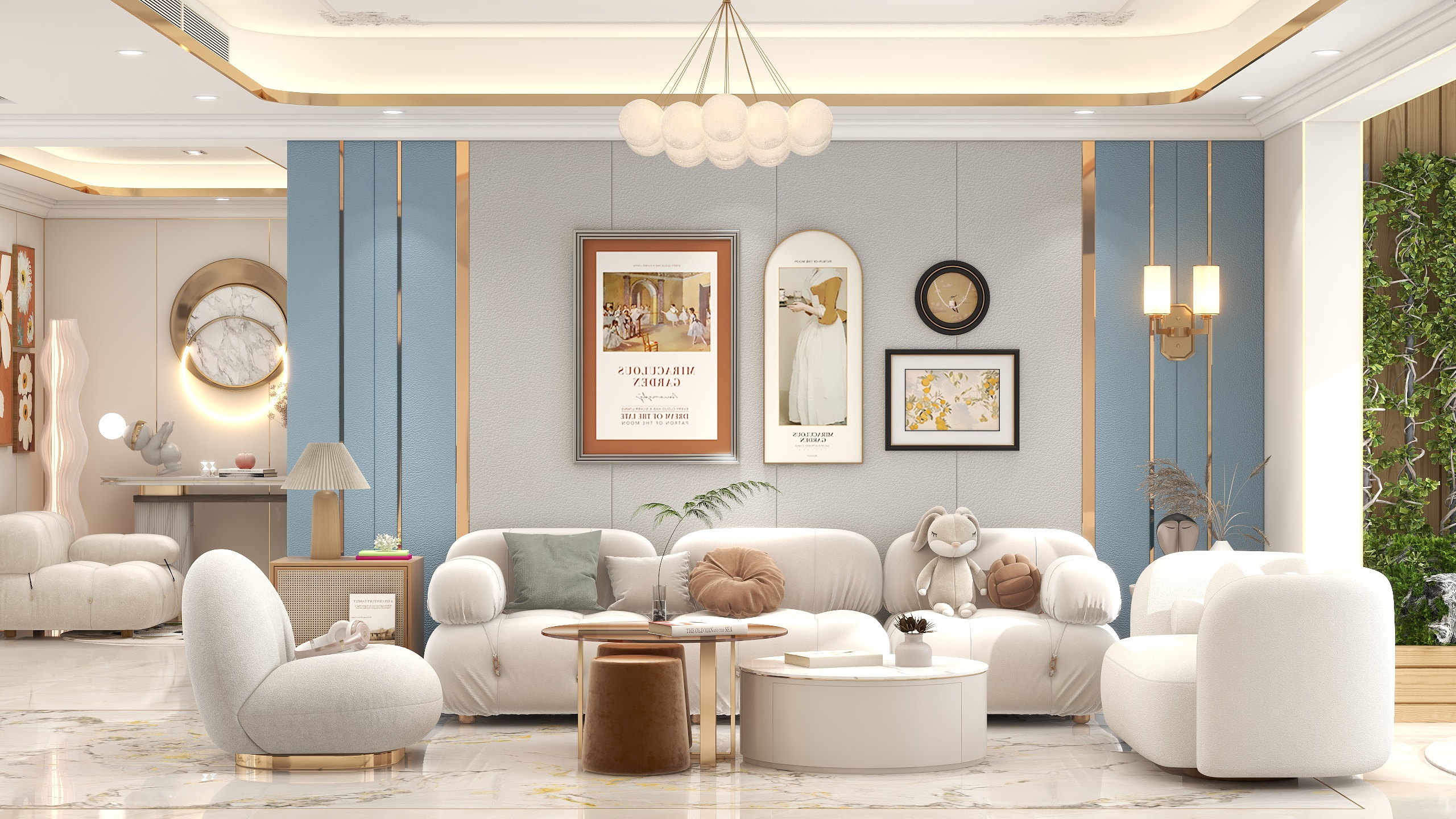 陈建伟-180平方大三居-欧式轻奢装修效果图