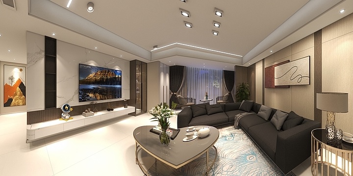 鹏宏装饰-御景庄园(1).dwg-装修设计方案