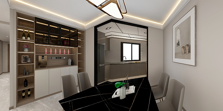 周口项城店高世玉-湖园大境11-1-102效果图-装修设计方案