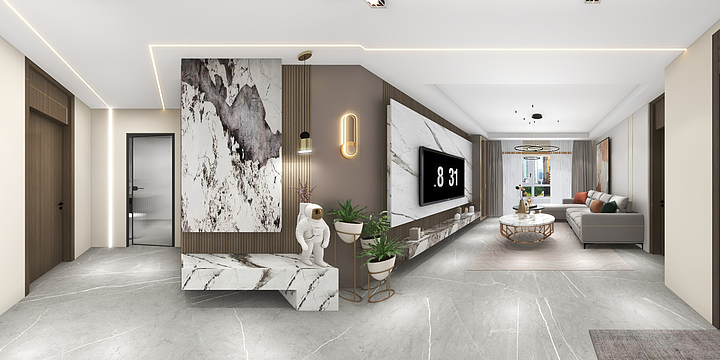 大鹏设计FviA-仁景台10-2-801-装修设计方案