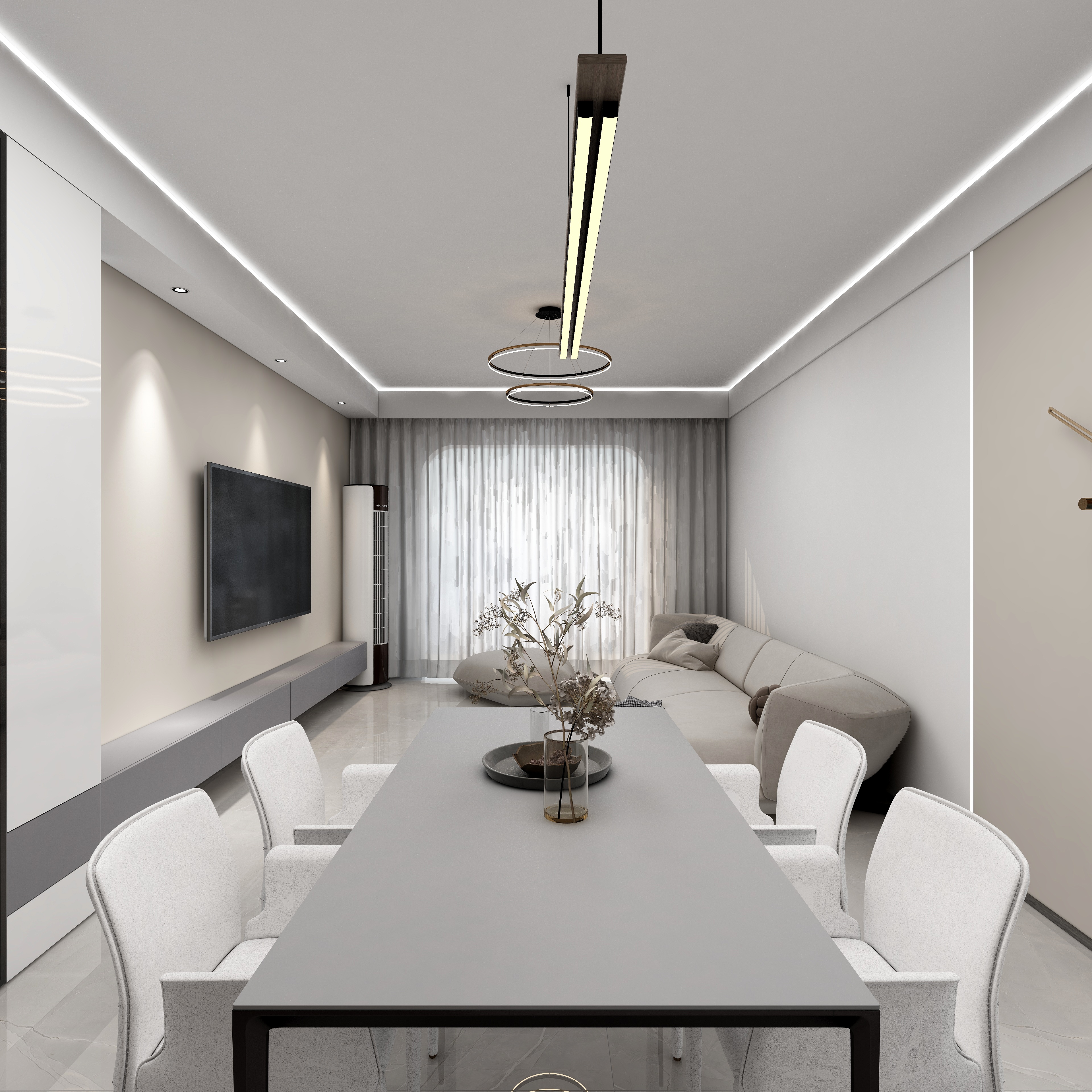 Ms装饰设计工作室-明山学府-116平-装修设计方案