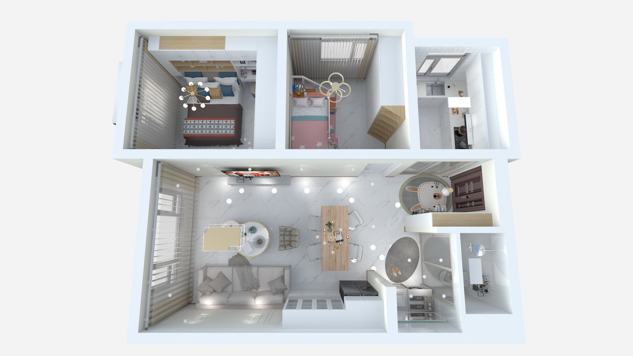 南枫装饰-田园文苑3-1-1102-装修设计方案