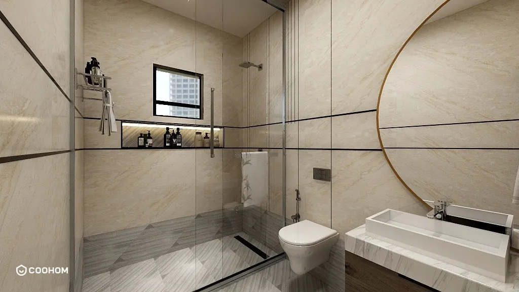 nafisa的装修设计方案:bathroom simple modern design