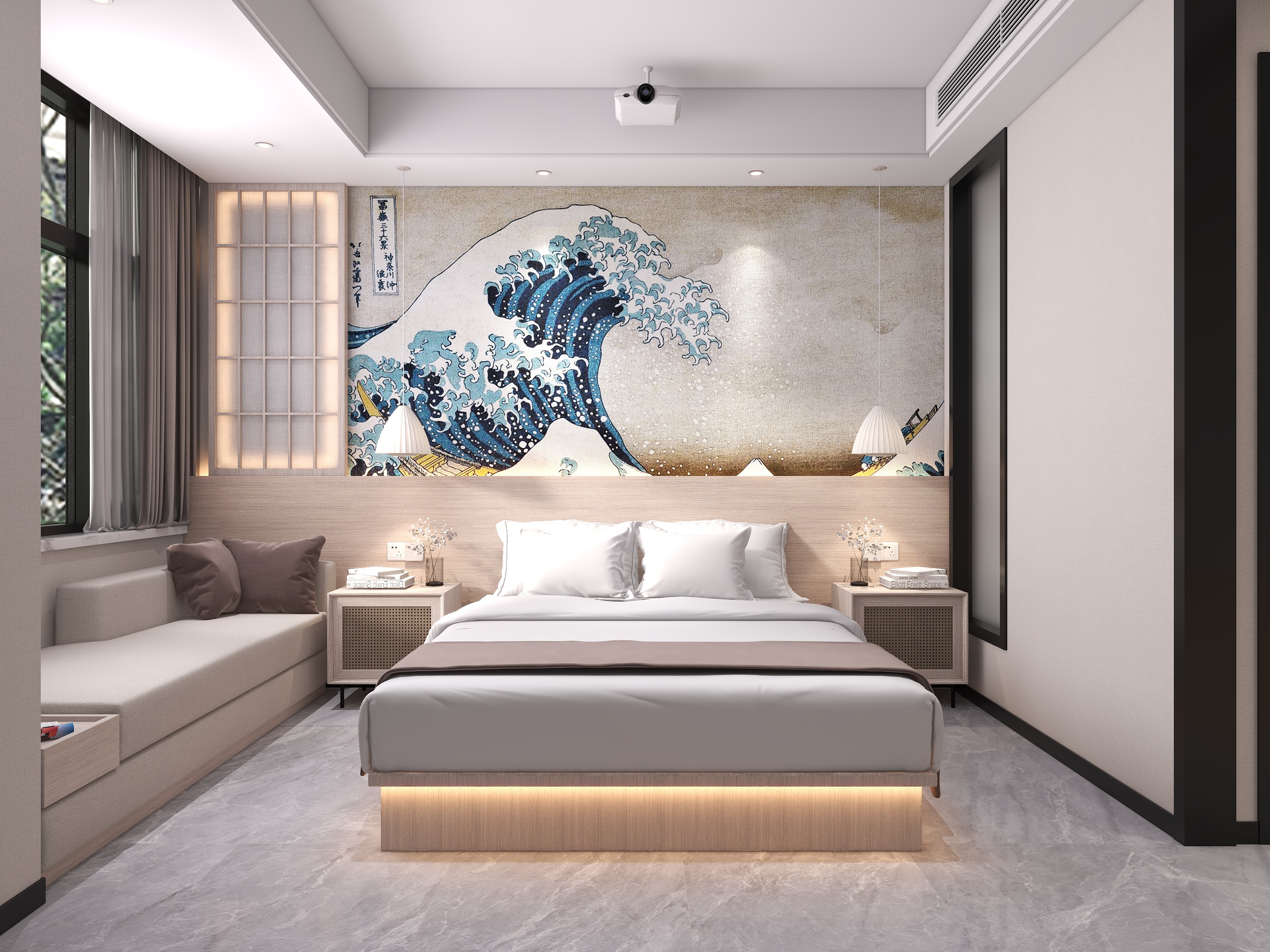 Modernstyle-日式大床房-装修设计方案