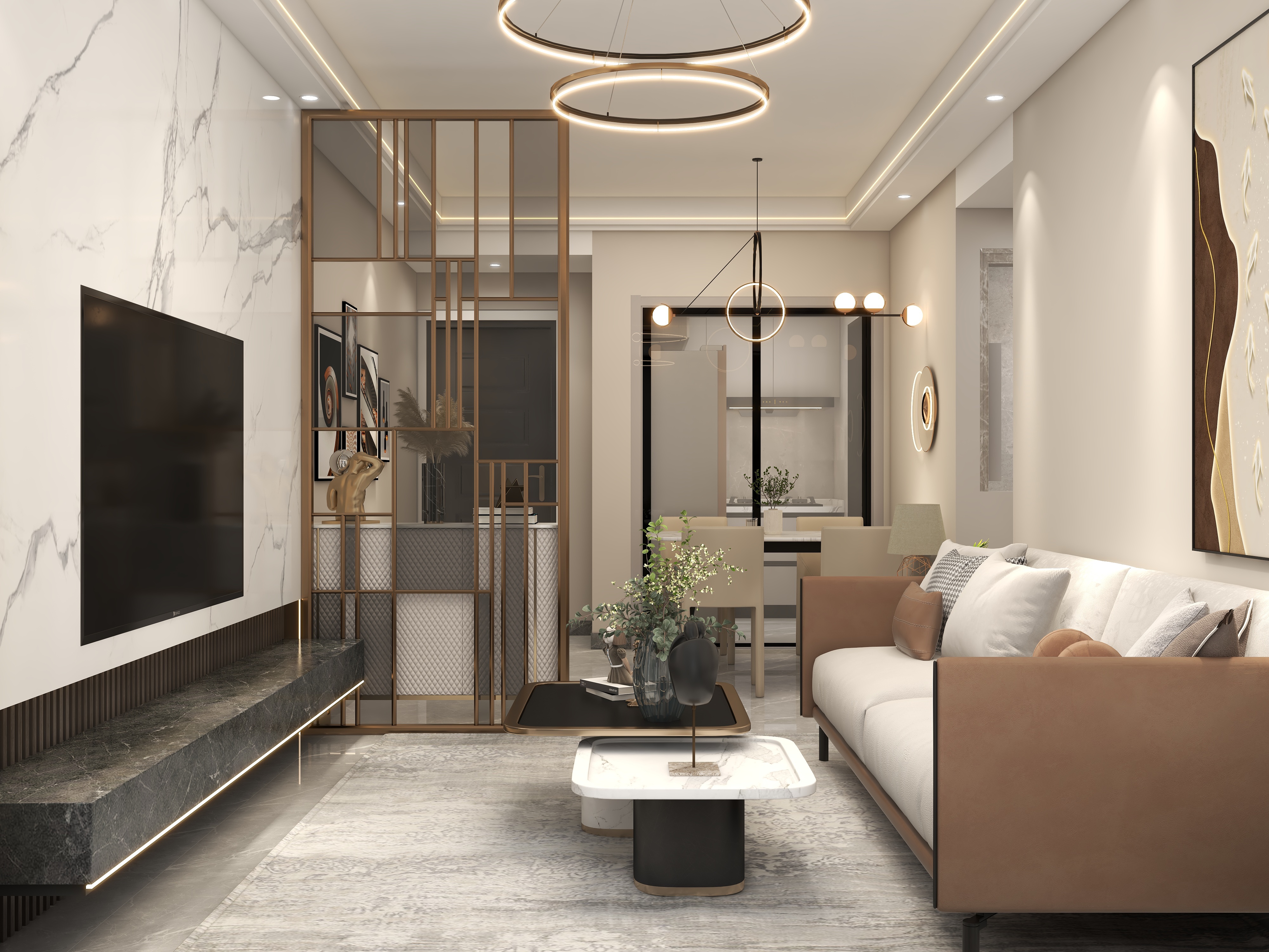 李佳洋-都会广场85平精装品鉴装修效果图