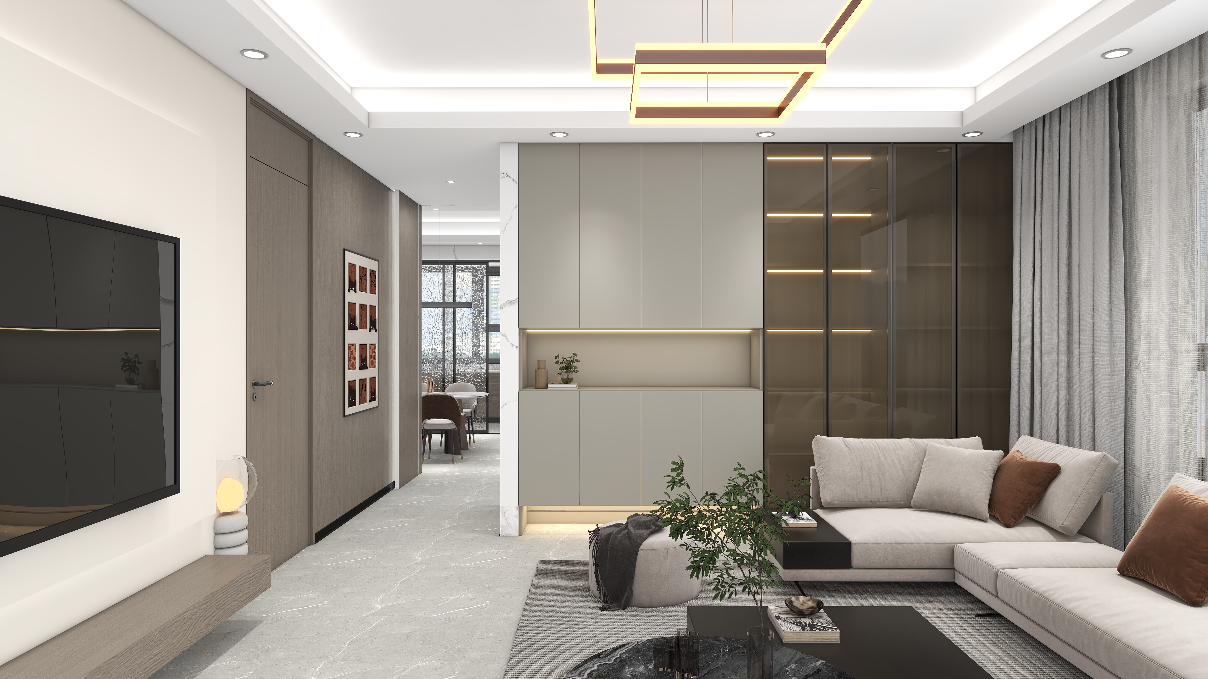 设计师言色-自建别墅·现代轻奢风格装修效果图