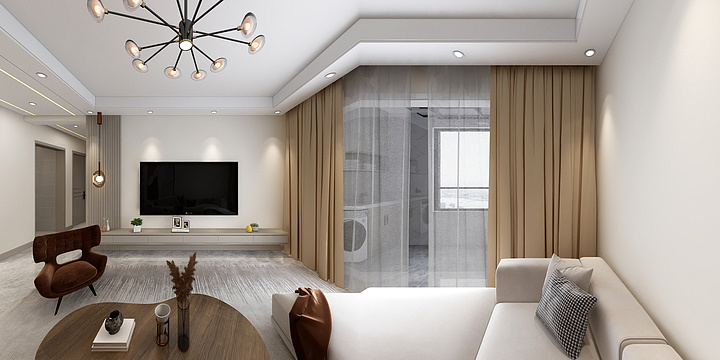 法卡全屋定制卓艺装饰-天河湾5-2-401-装修设计方案