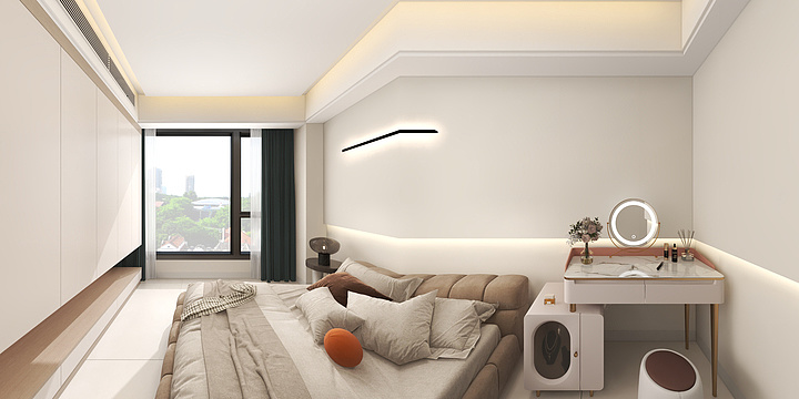 王杰-劲达二期（王杰）奶油风-装修设计方案