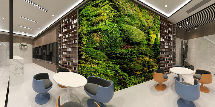 酒泉京禧整装设计-公共办公区效果图-装修设计方案