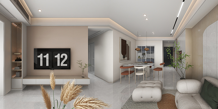 邱帆-书香里茂园76㎡-装修设计方案