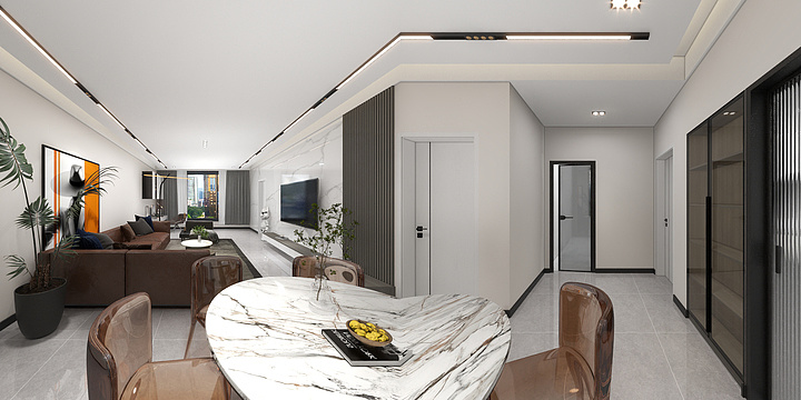 快乐的小江南-大田坝黑文坛李总-装修设计方案