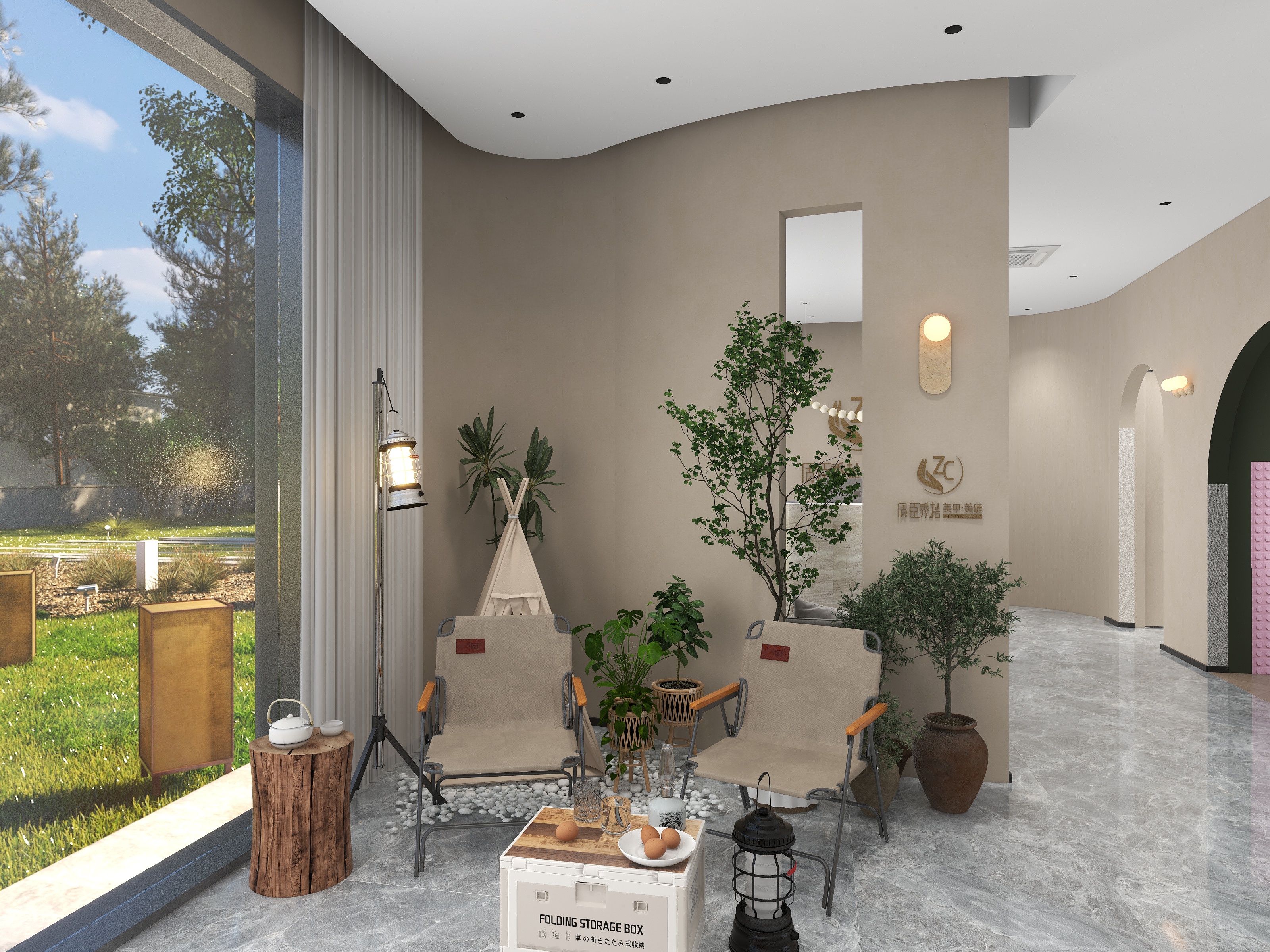 周士博-富平美甲店-装修设计方案