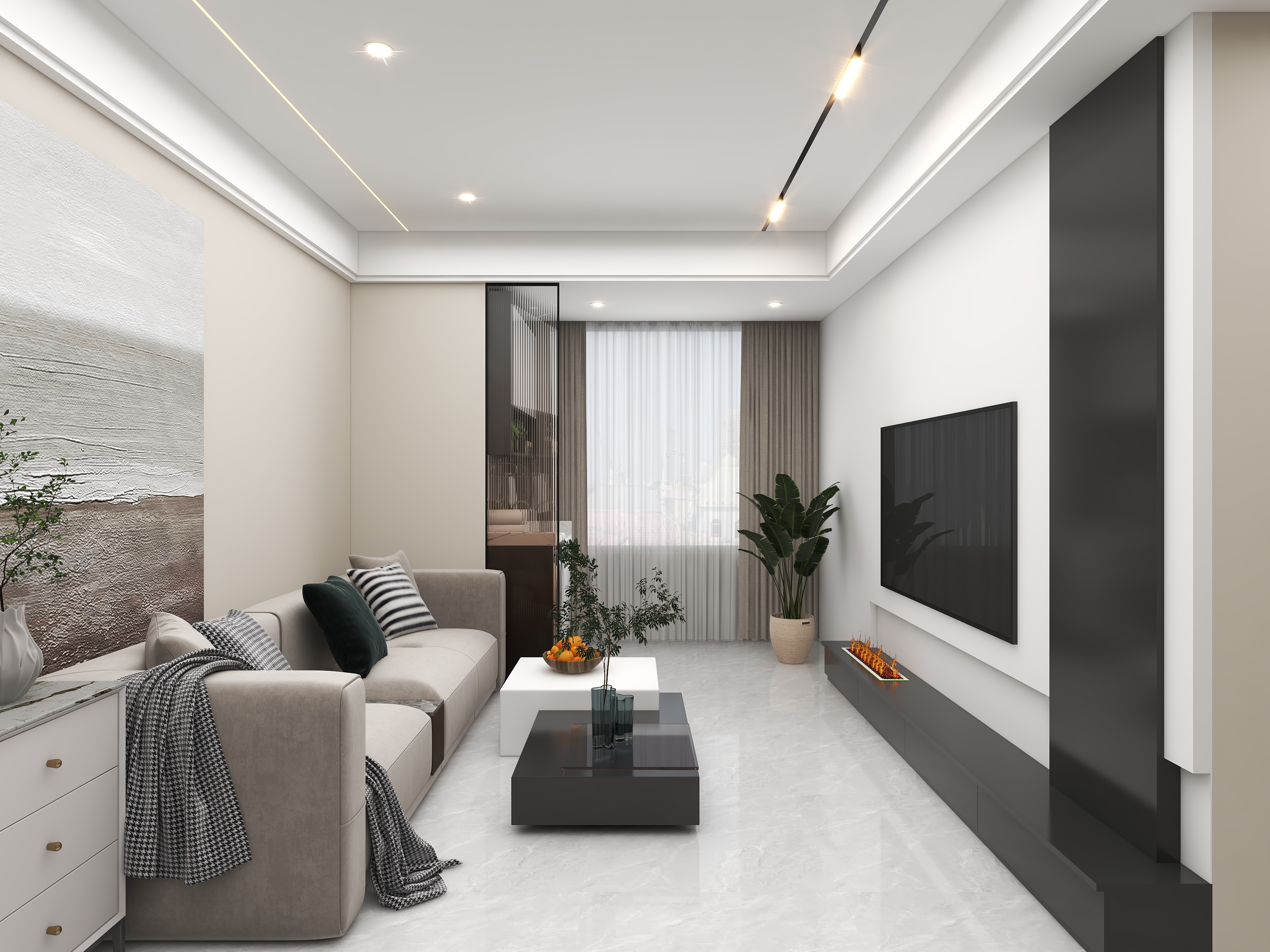 壹诺设计工作室-现代简约装修效果图