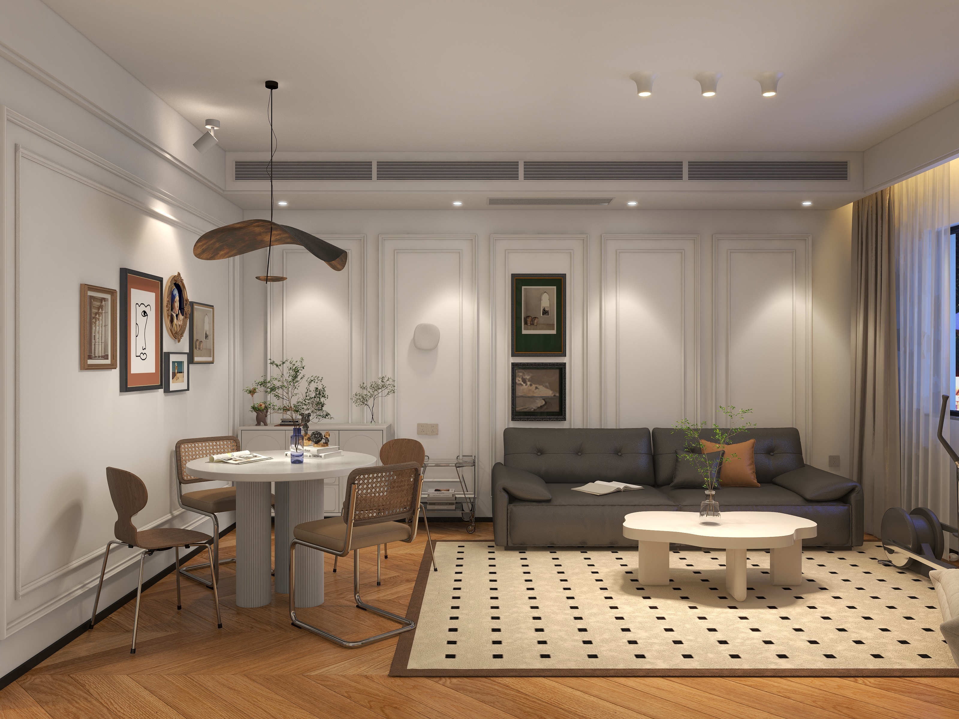 周士博-明园小区114㎡2室-装修设计方案