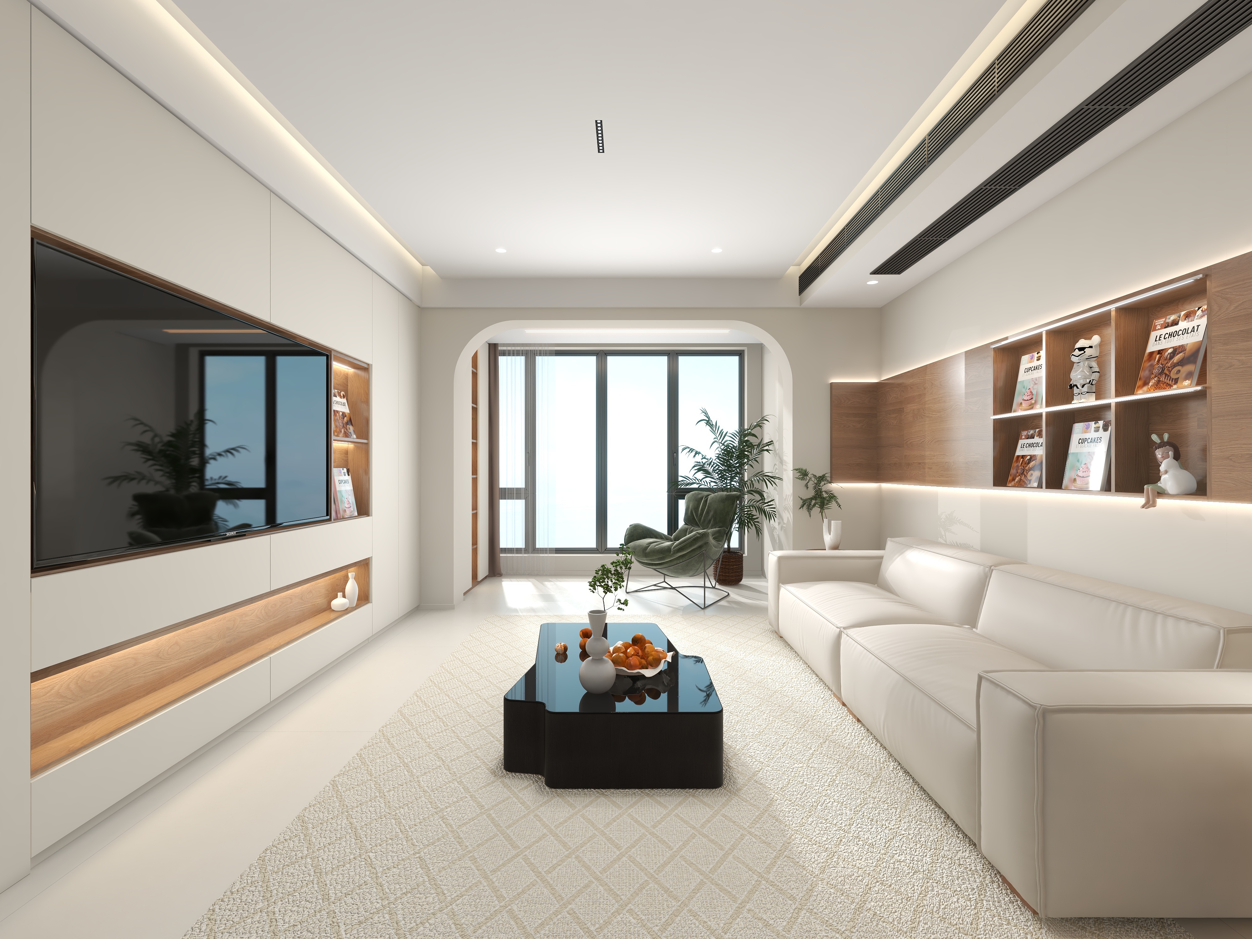 陈辉-江照华庭-155平方现代3居装修效果图