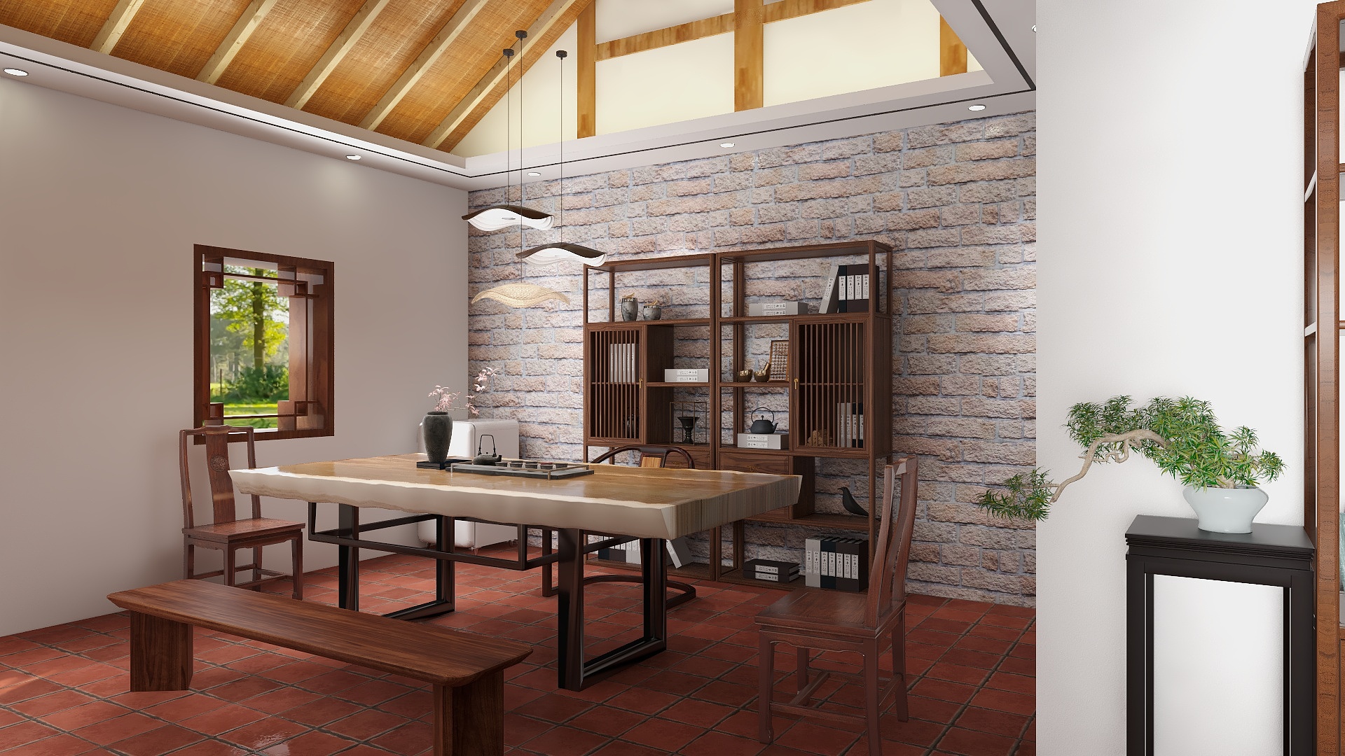 厦门阿南-翔安砖石结构老房子翻建茶室餐厅-装修设计方案