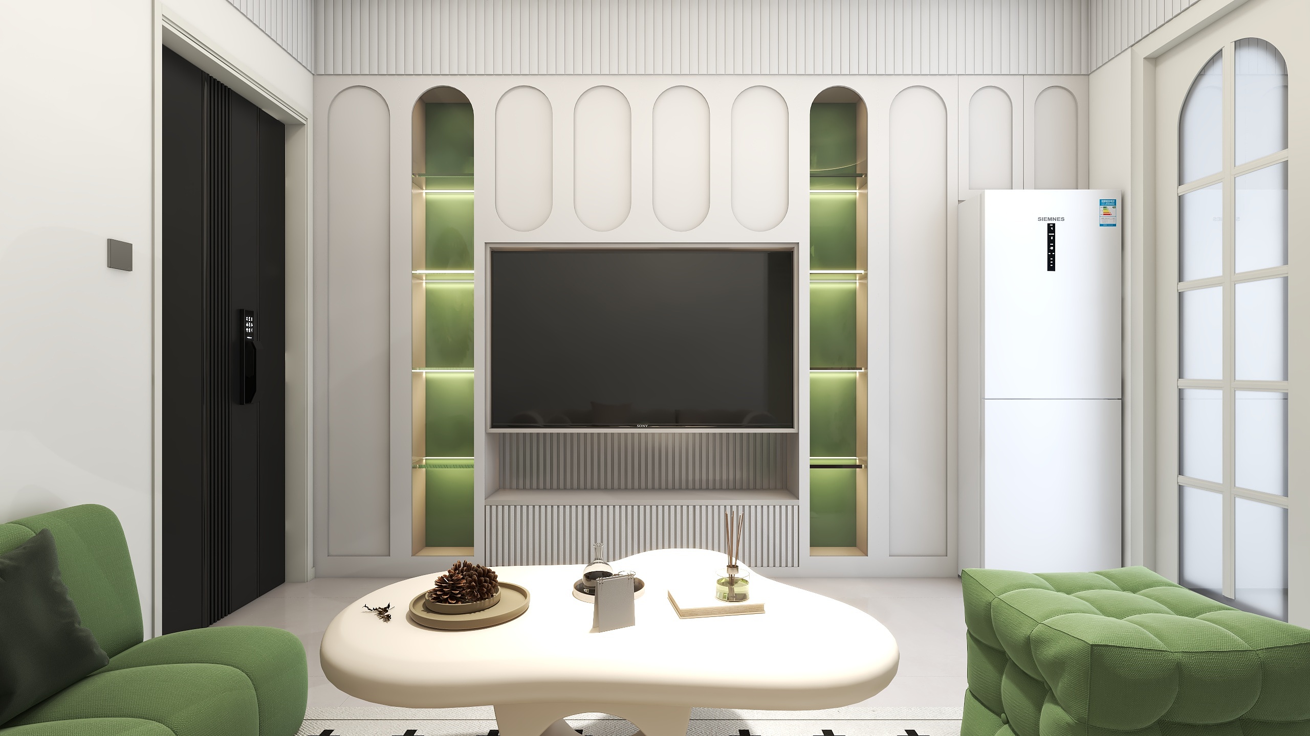 丨默涵丨-45㎡轻法式-小公寓装修效果图