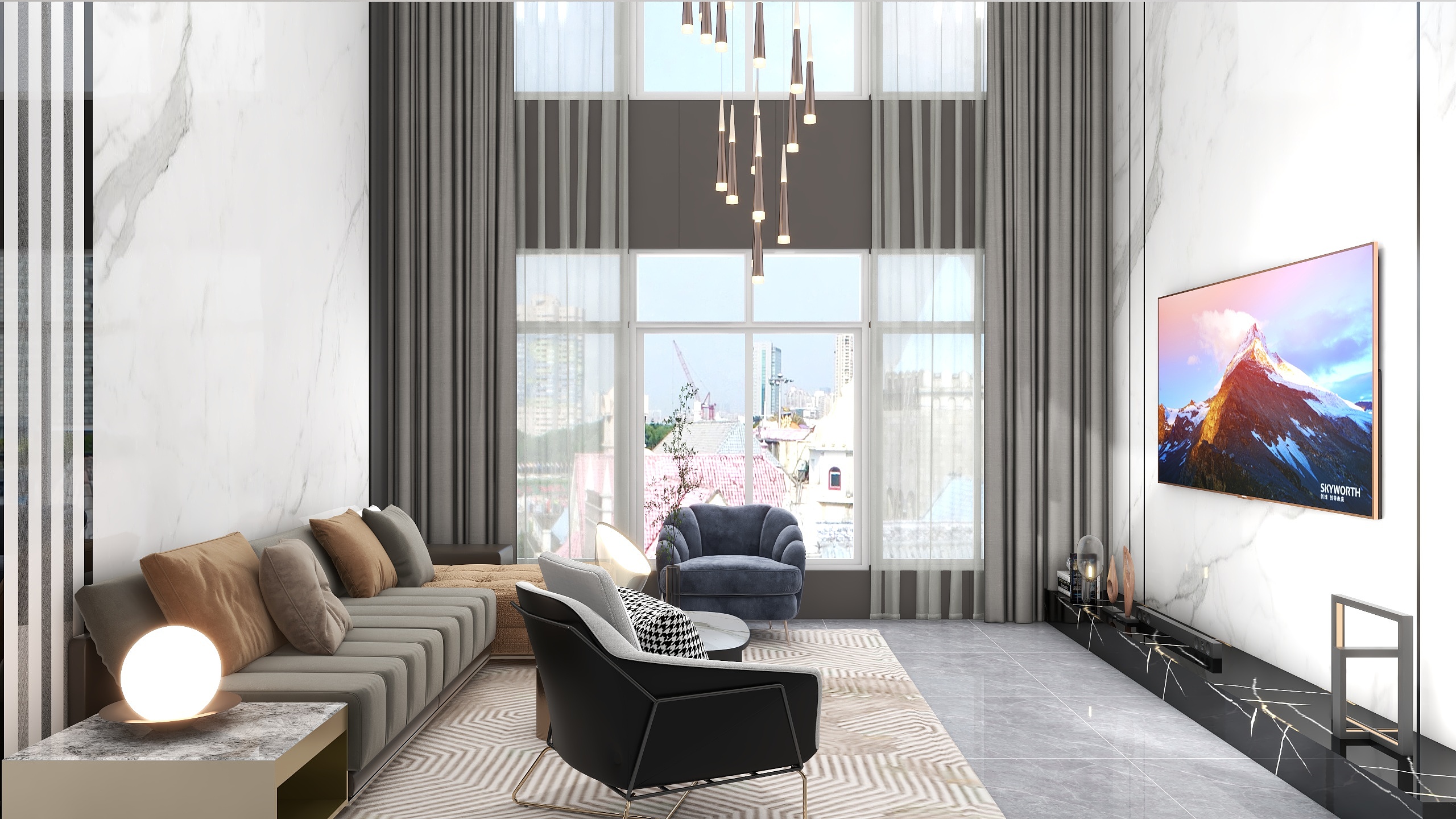 猫耳朵喵喵-万山华府177㎡4室-装修设计方案