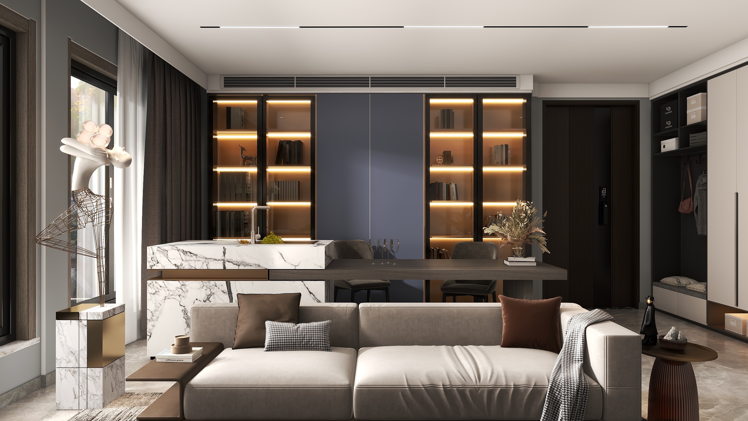 格罗君-城投十里外滩139㎡4室-装修设计方案