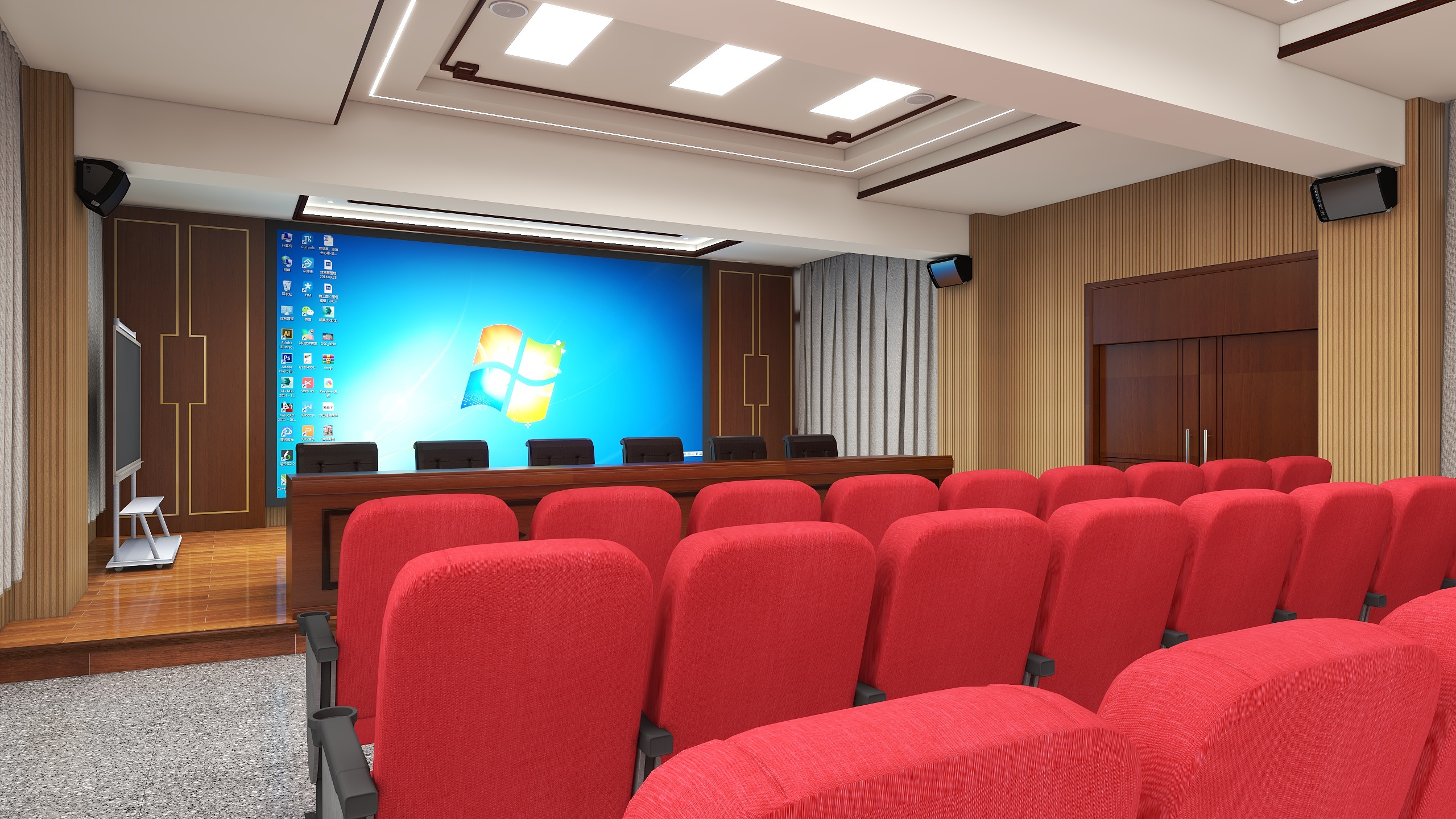 1BHxc-学校报告大厅-装修设计方案