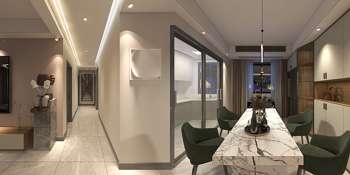 天艺装饰有限责任公司-尚官坊4-1-1001杨哥-李莹.dwg-装修设计方案