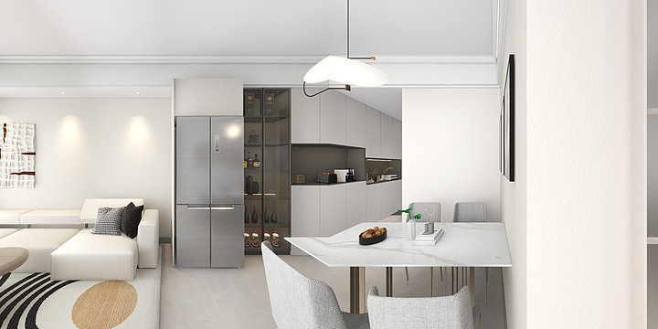 独立设计师槑-现代简约 效果图-装修设计方案