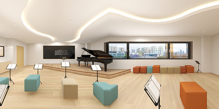 梁荣辉-东杰小学音乐室-装修设计方案